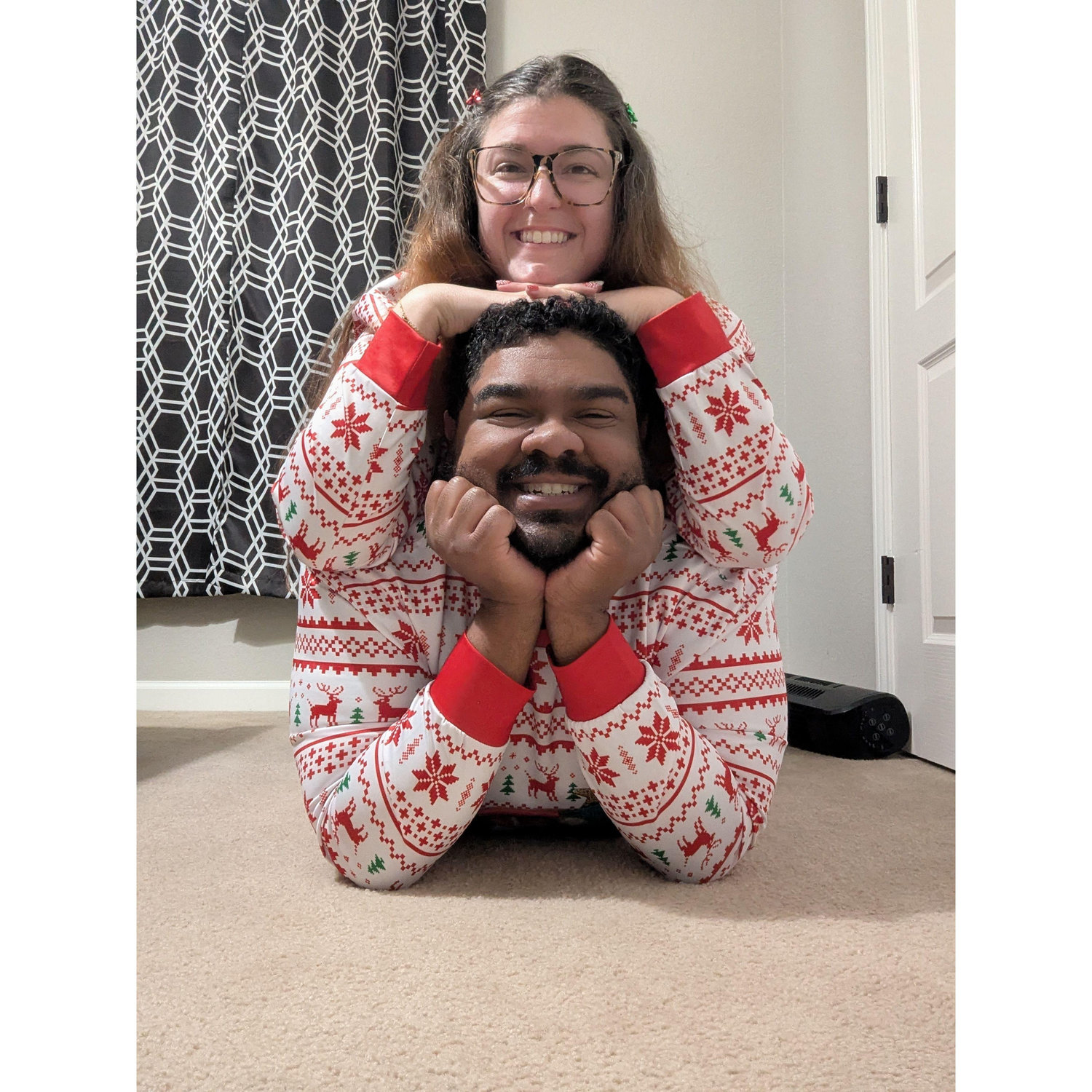 We'll do what it takes for a good Christmas card!