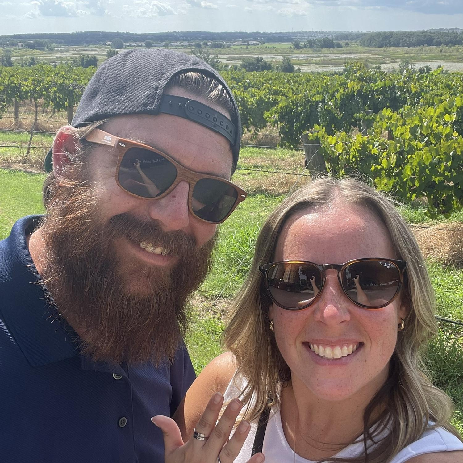 Visiting Out Engagement Site after Visiting Our Wedding Site!