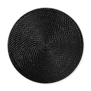 Dark Woven Hapao Round Charger