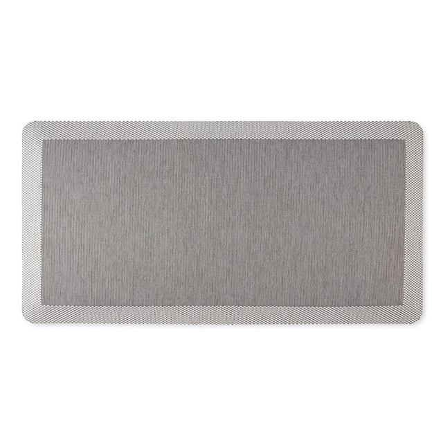 Martha Stewart Mira Modern Heathered Anti-Fatigue Air-Infused Kitchen Mat, Grey, 19.6"x39"