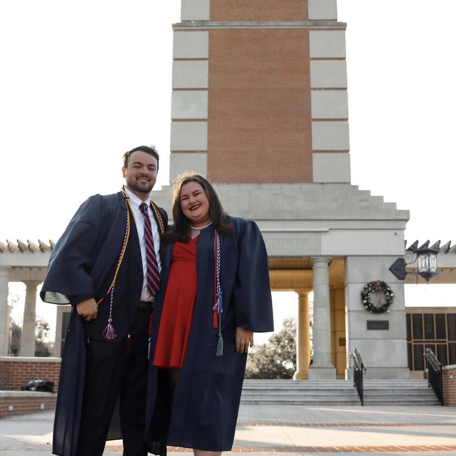 The couple both graduated from the University of South Alabama with their bachelor's degrees in December 2020.