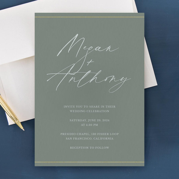 Zola Wedding Invitations - Sheffield Portrait