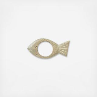 Wooden Fish Napkin Ring, Set of 4