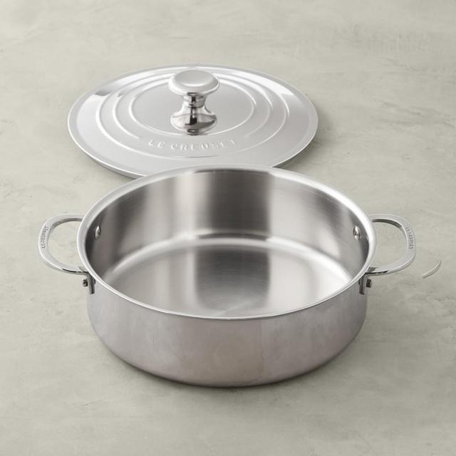 Le Creuset Stainless Steel Rondeau, 4 1/2-Qt.