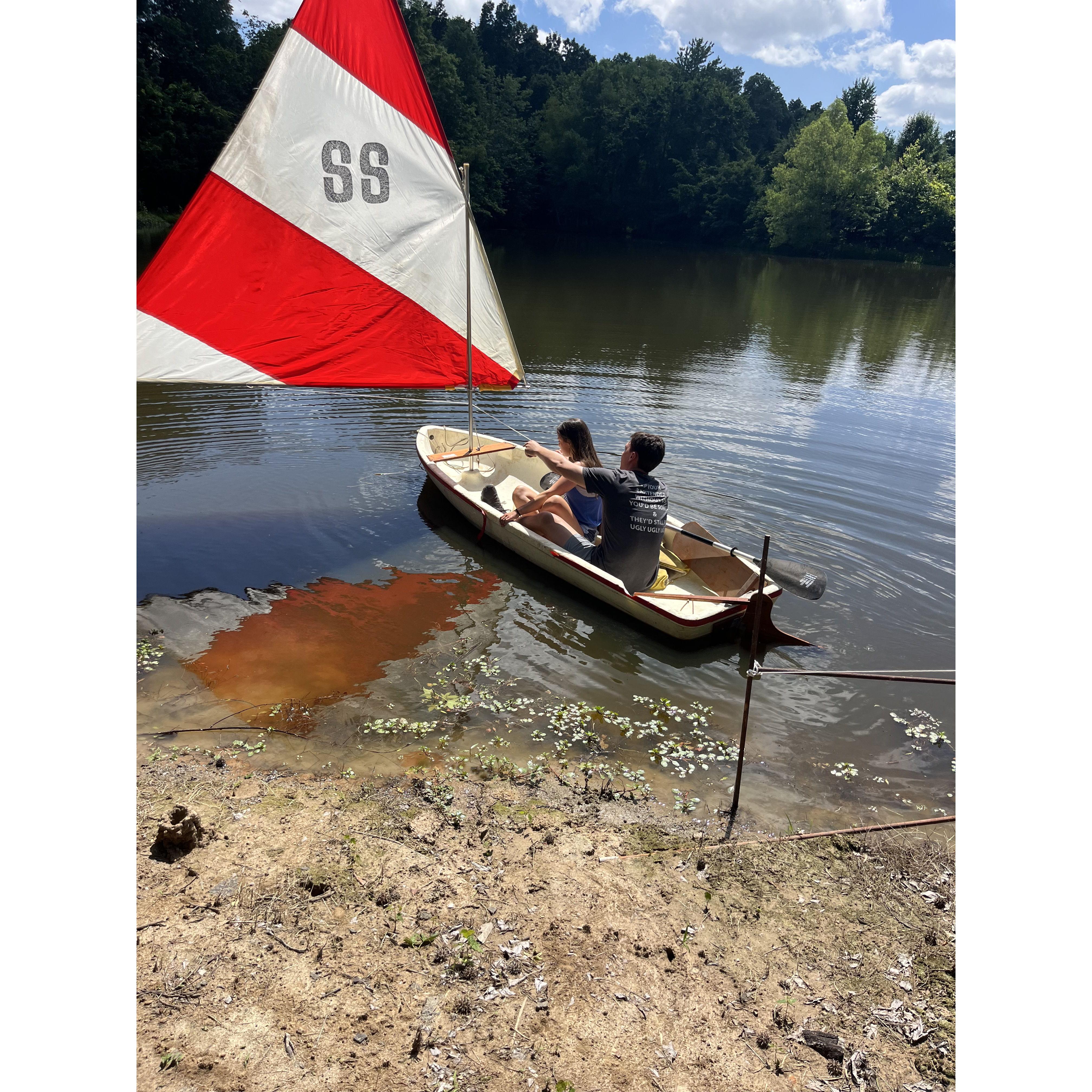 This foam boat was left in our garage - gave it a try and it worked!