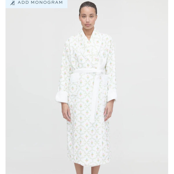 The Hotel Robe - Pastel Trellis
