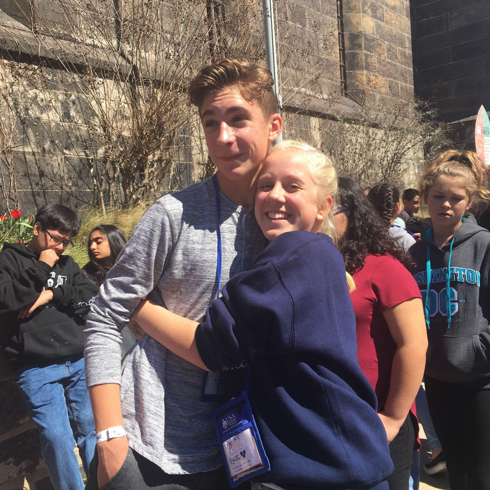 One of the first photos we ever took... One of us was clearly more excited about it than the other.