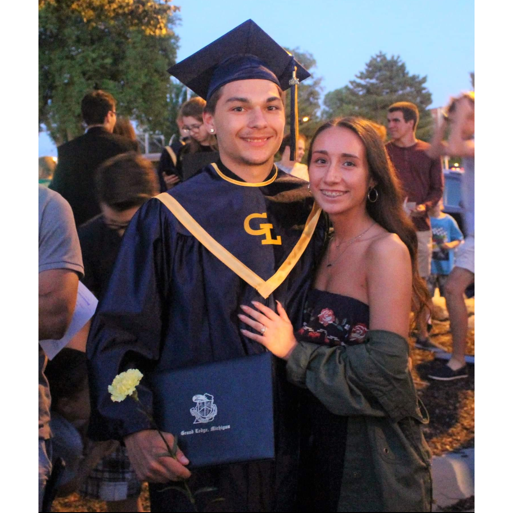 His highschool graduation