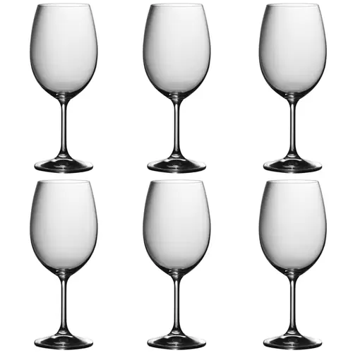 Serene Red Wine Glasses , Set of 6