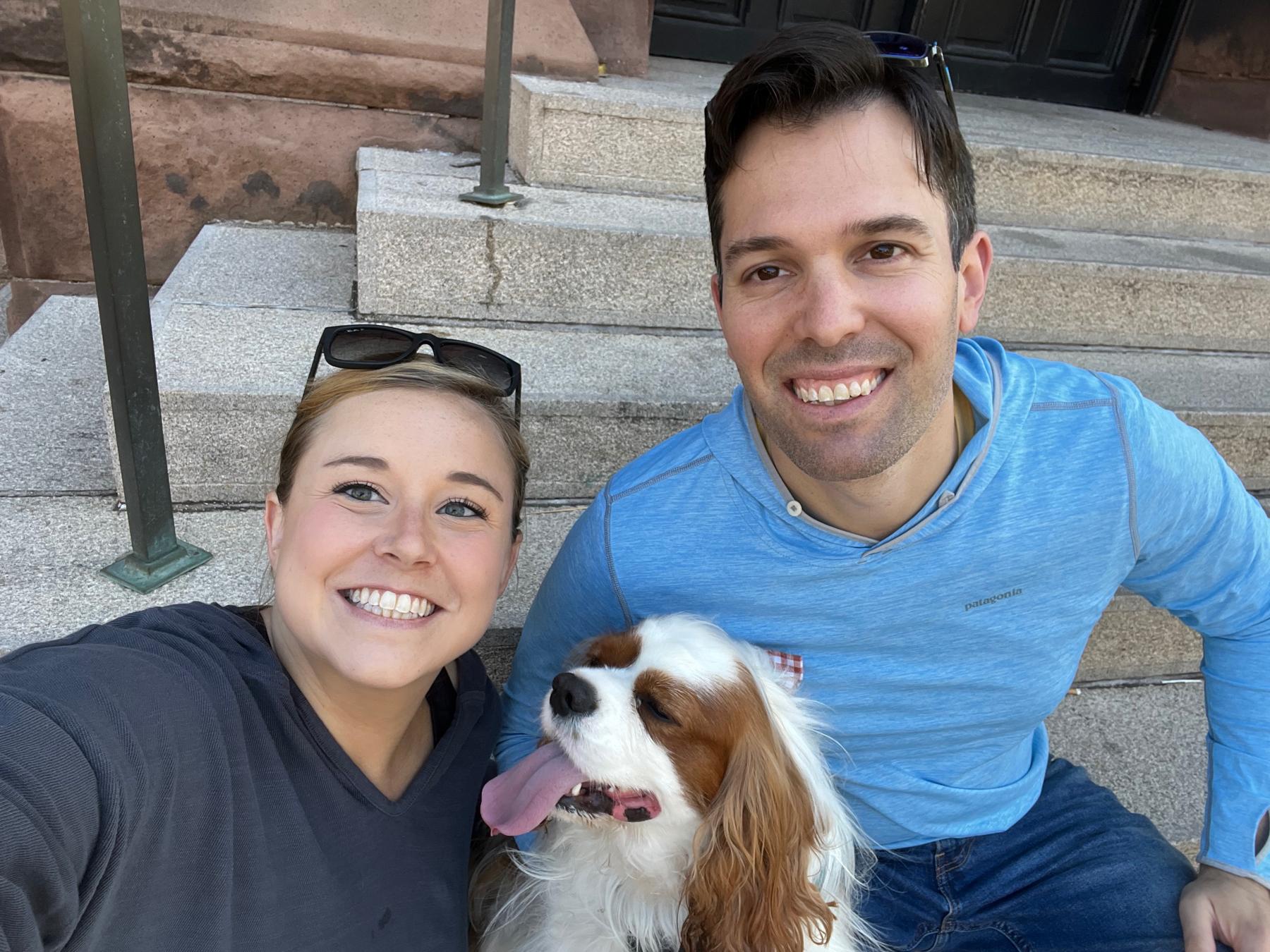 Going on the weekly walk around Brown