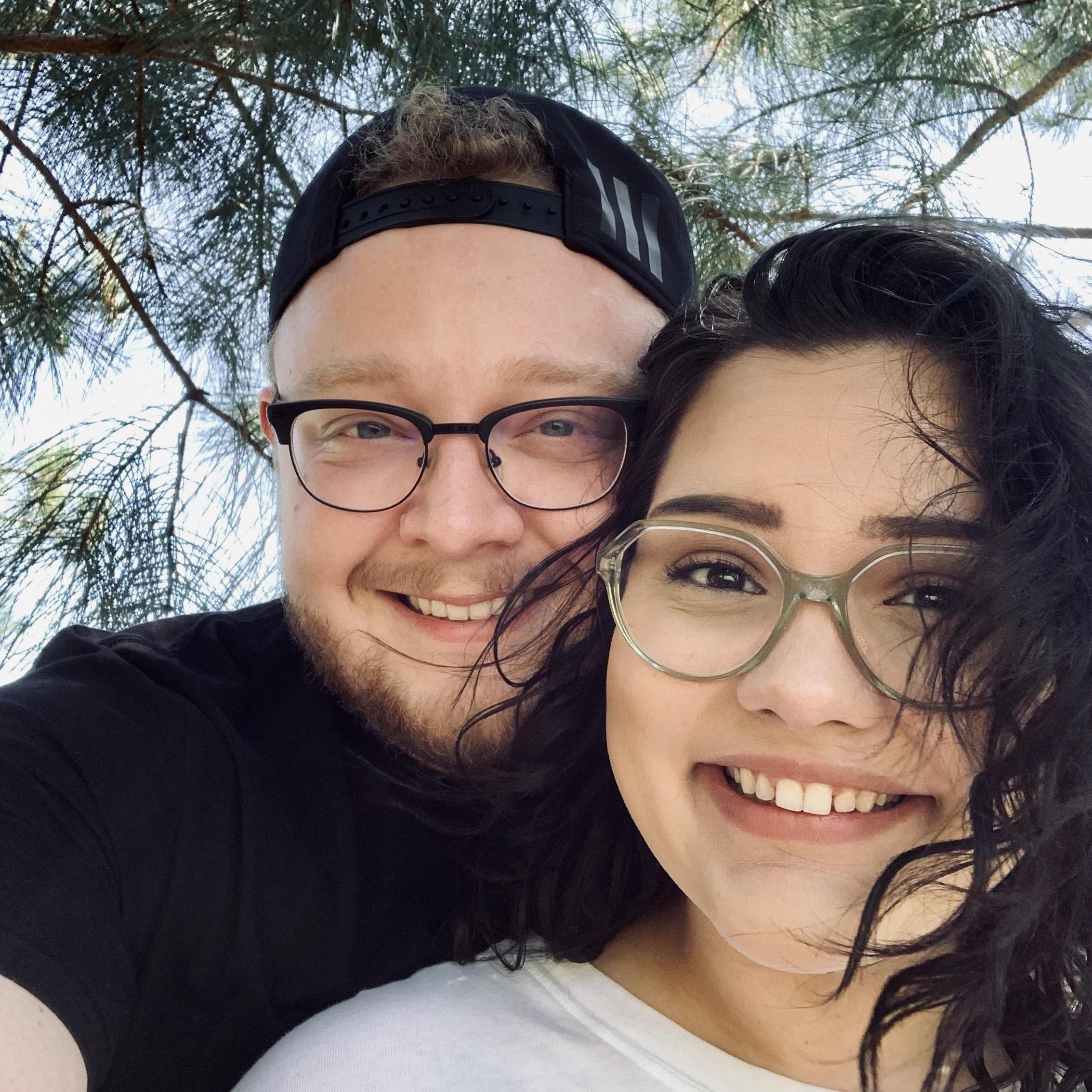 We were trying to find a lake. We never found it, but how cute do we look?