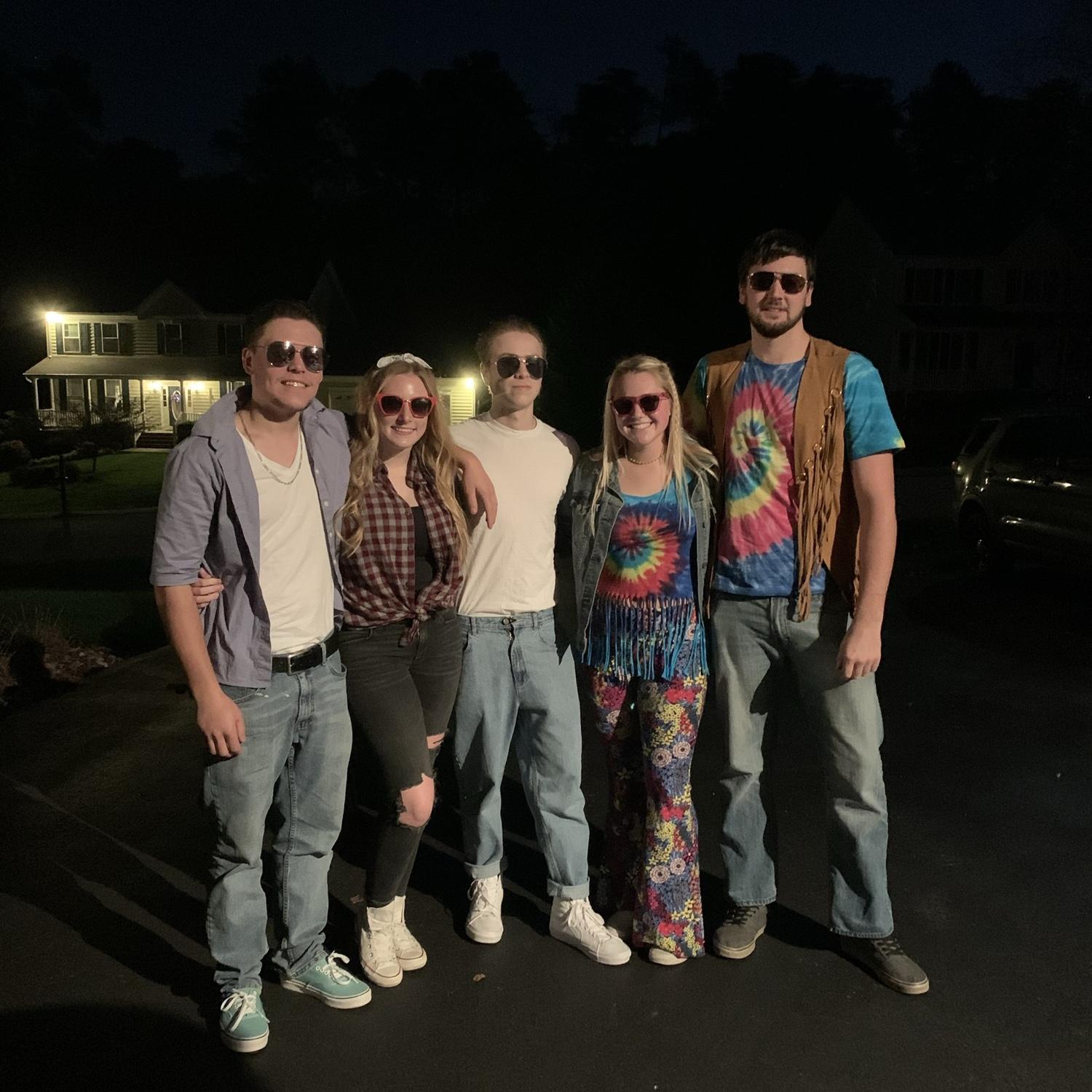 Adam, Kennedy, Ricky, Jordan, Bryce - Halloween!