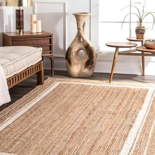 Braided Rikki Border Jute Rug