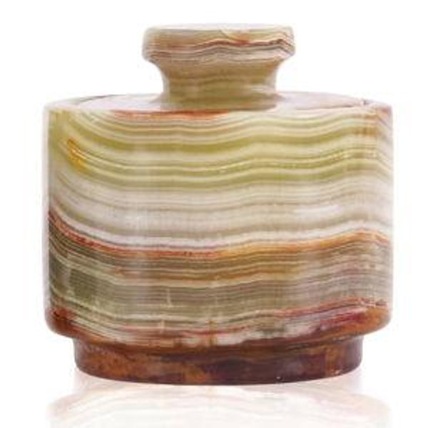Artreestry Marble Salt Cellar with Lid - 3 Inches, Green Onyx - Premium Handcrafted Salt Keeper for Spices, Salt Storage, and Home Decor - Elegant Marble Kitchen Accessory, Small Storage Solution for Countertops, Luxury Handmade Kitchen Storage | Wayfair