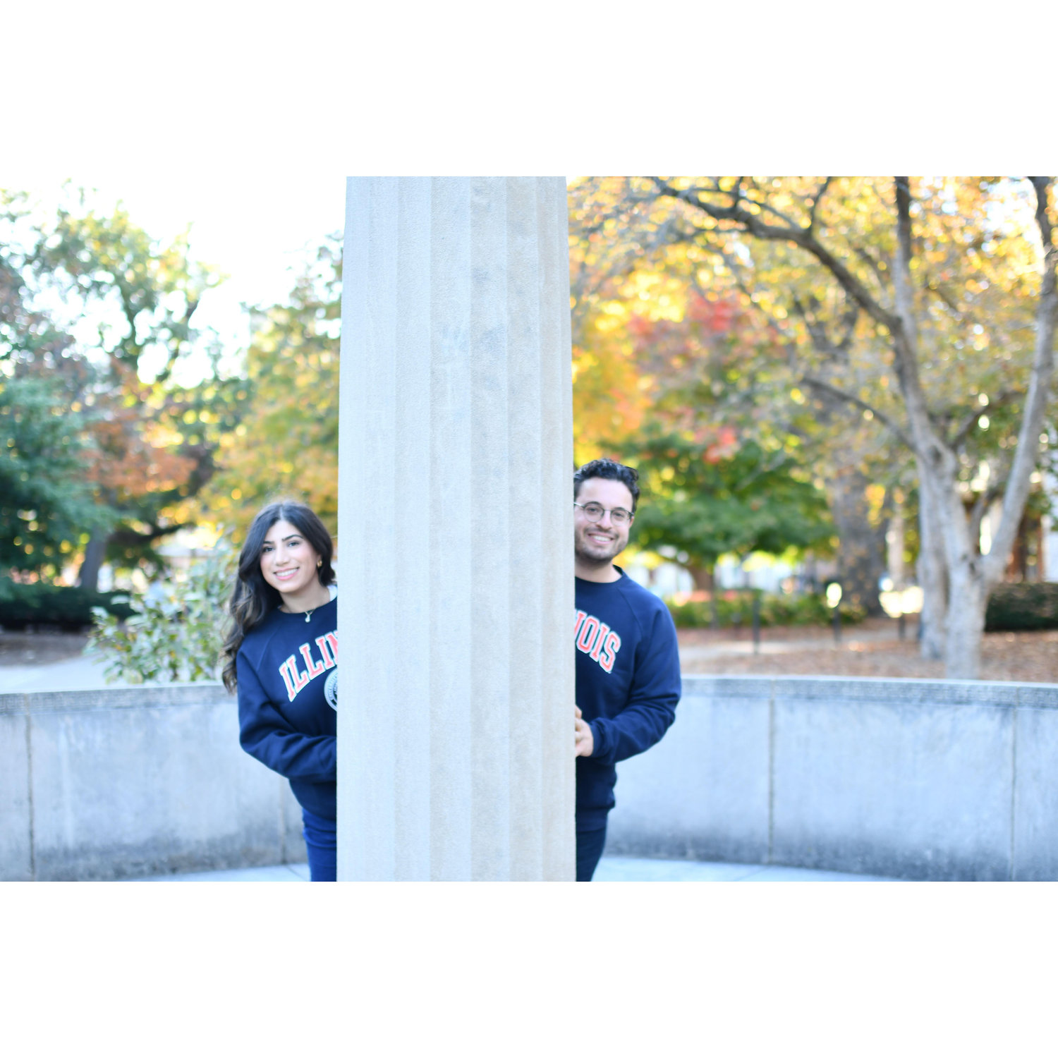 This is our Graduation Column! We replicate this picture for each of our graduations.