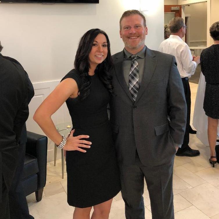 First time dressing up and first of many weddings attended as a couple