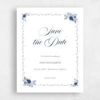 Blue Wedding Save the Date - Pontus Portrait