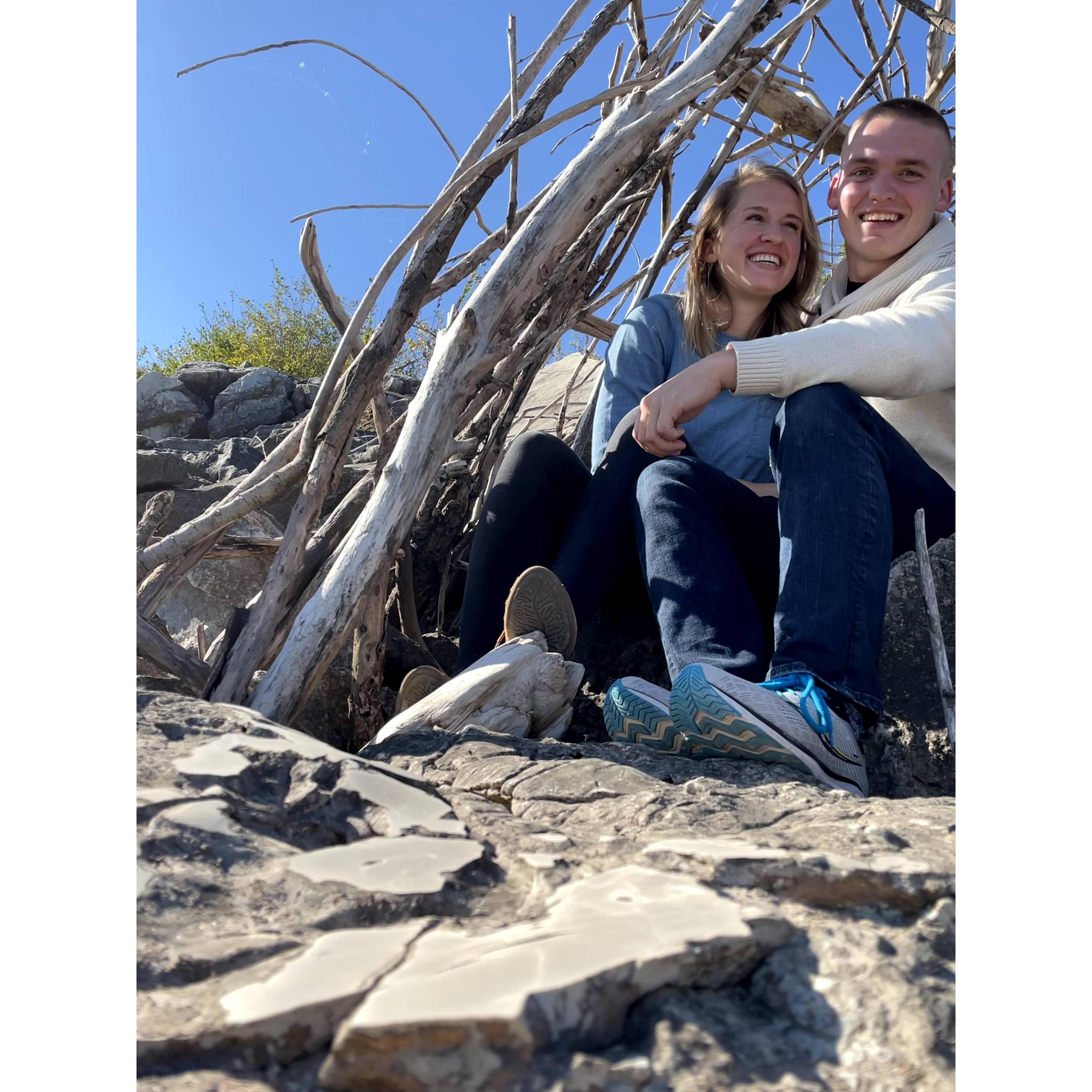 A favorite photo - from one of Micah's work get-togethers in Manitowoc