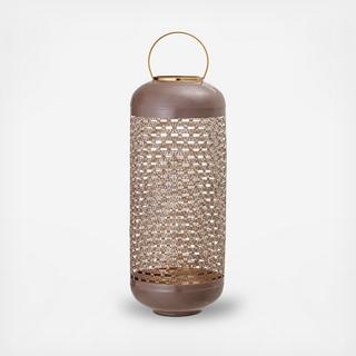 Large Metal Lantern with Brass Handle