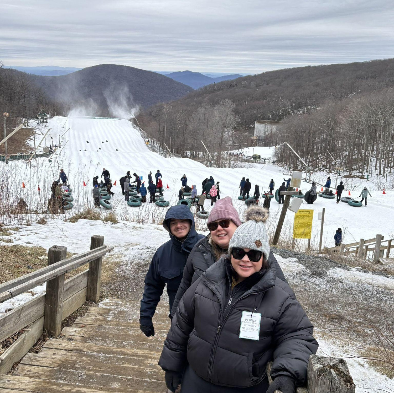 Snow tubing at Wintergreen