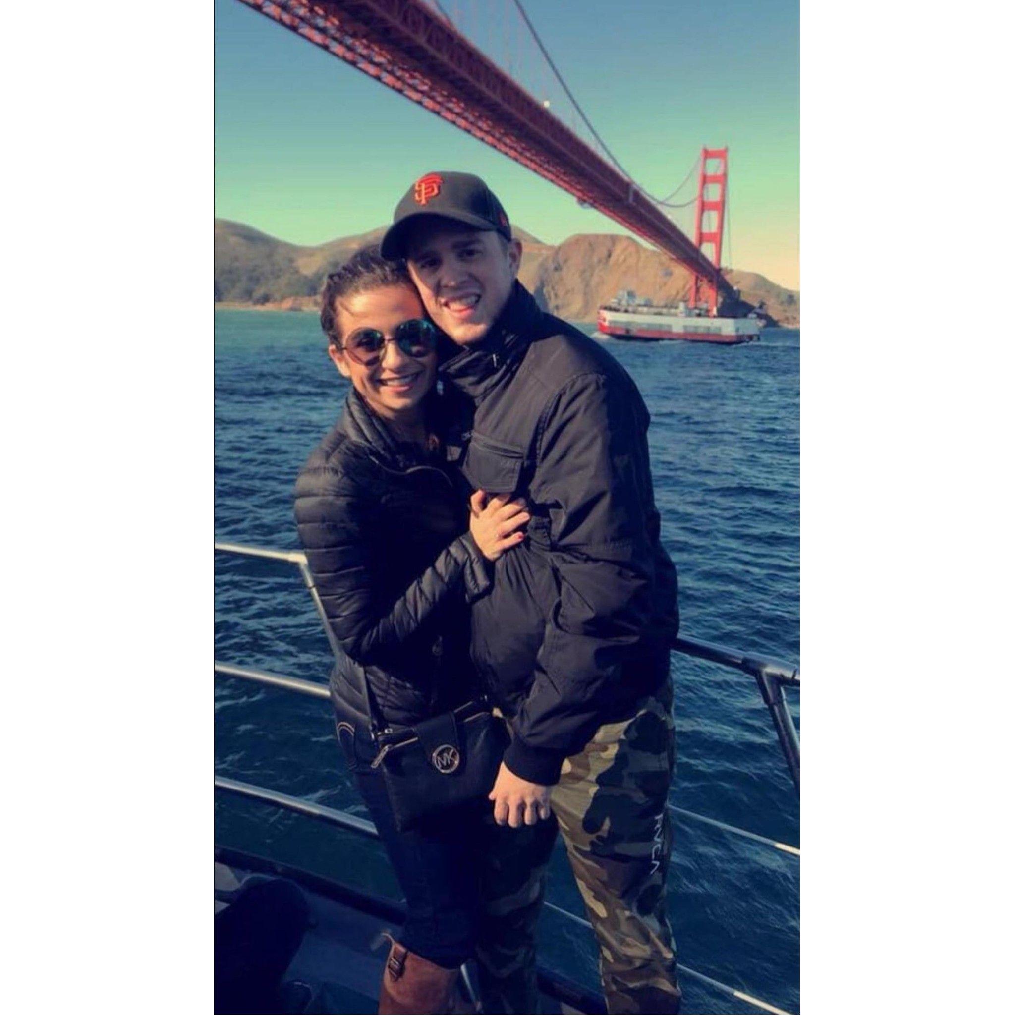 Our first Valentine's Day together in February of 2018. Tyler surprised me with a day trip to San Fransisco.