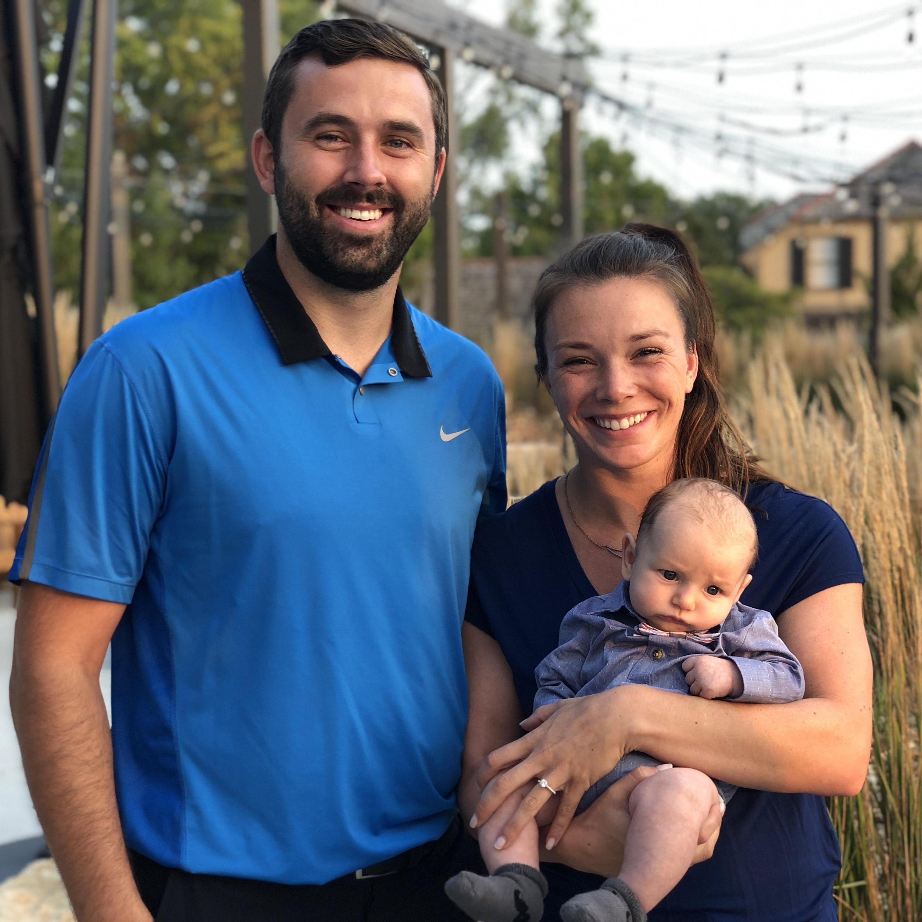 Baby J Penny's first trip to Lawrence. We met at his parents ( Scott and Sarah) wedding 4.5 years ago.