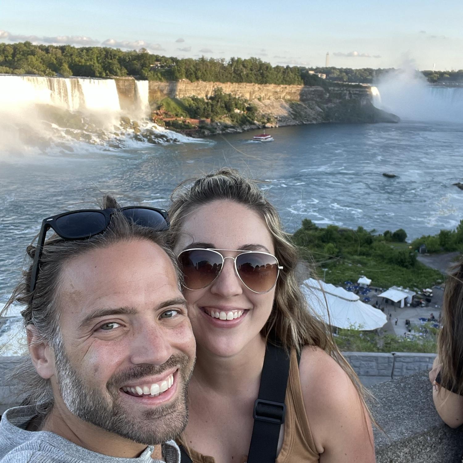 Being tourist at the falls! @Canada