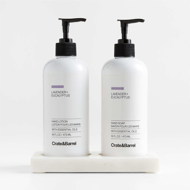 White Marble Lavender + Eucalyptus 3-Piece Set