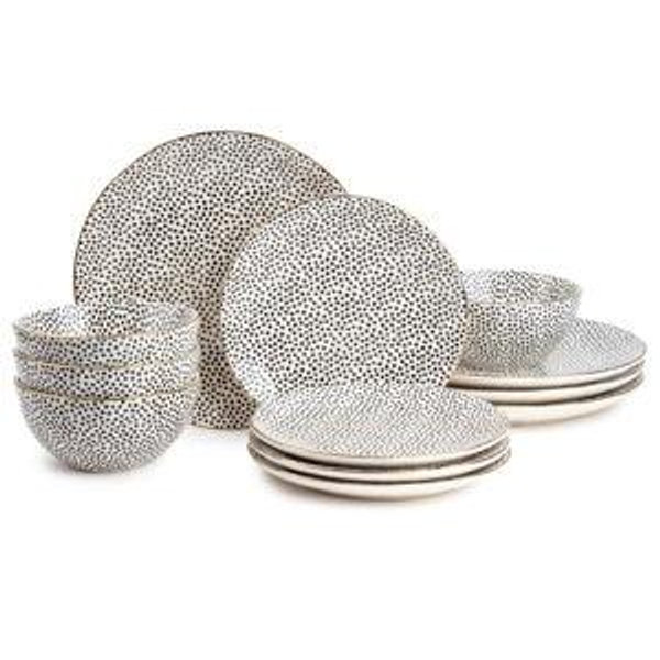 Thyme and Table dot 12 peice dinnerwear set