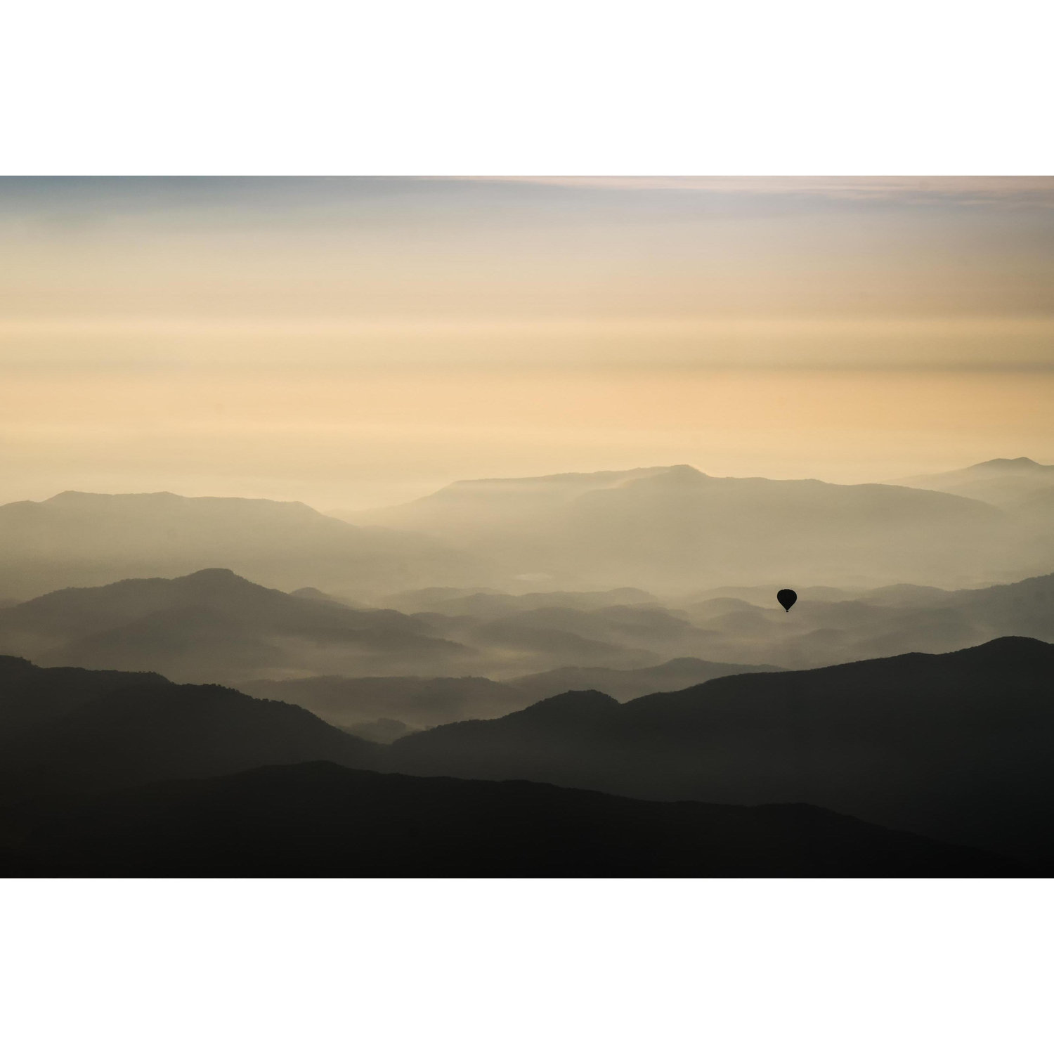 Our engagement took place floating in a balloon over a Volcanic National Park in northern Spain