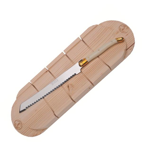 Laguiole Bread Knife with Baguette Board