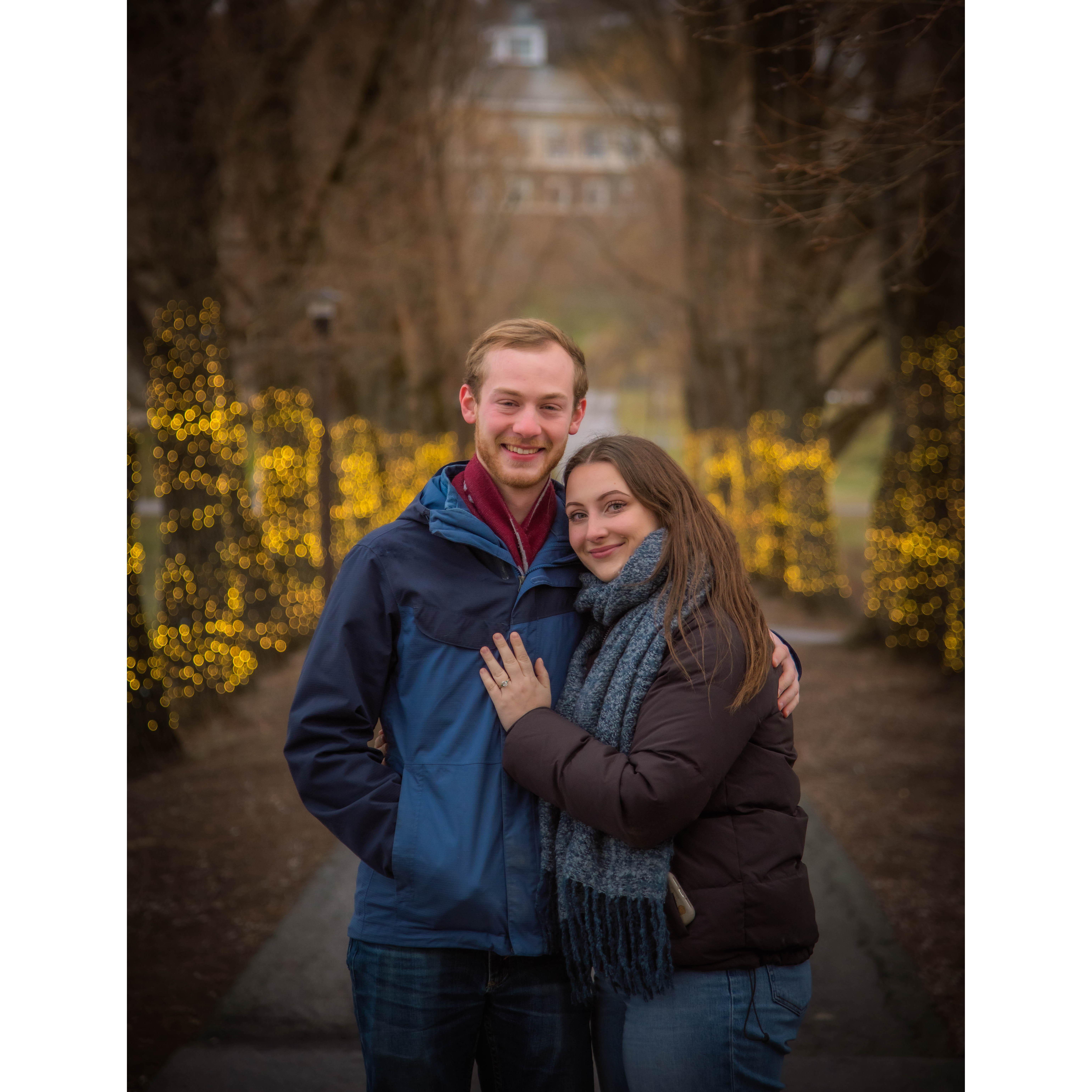 Engagement pictures at Colgate