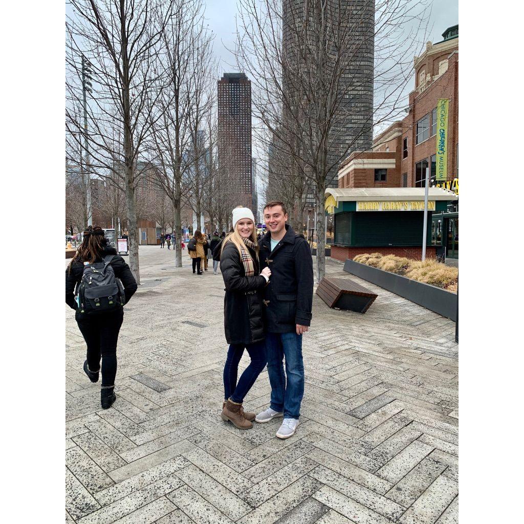 Audrey's first time in Chicago, IL visiting Robert's mom, sister, brother-in-law, and nephew!