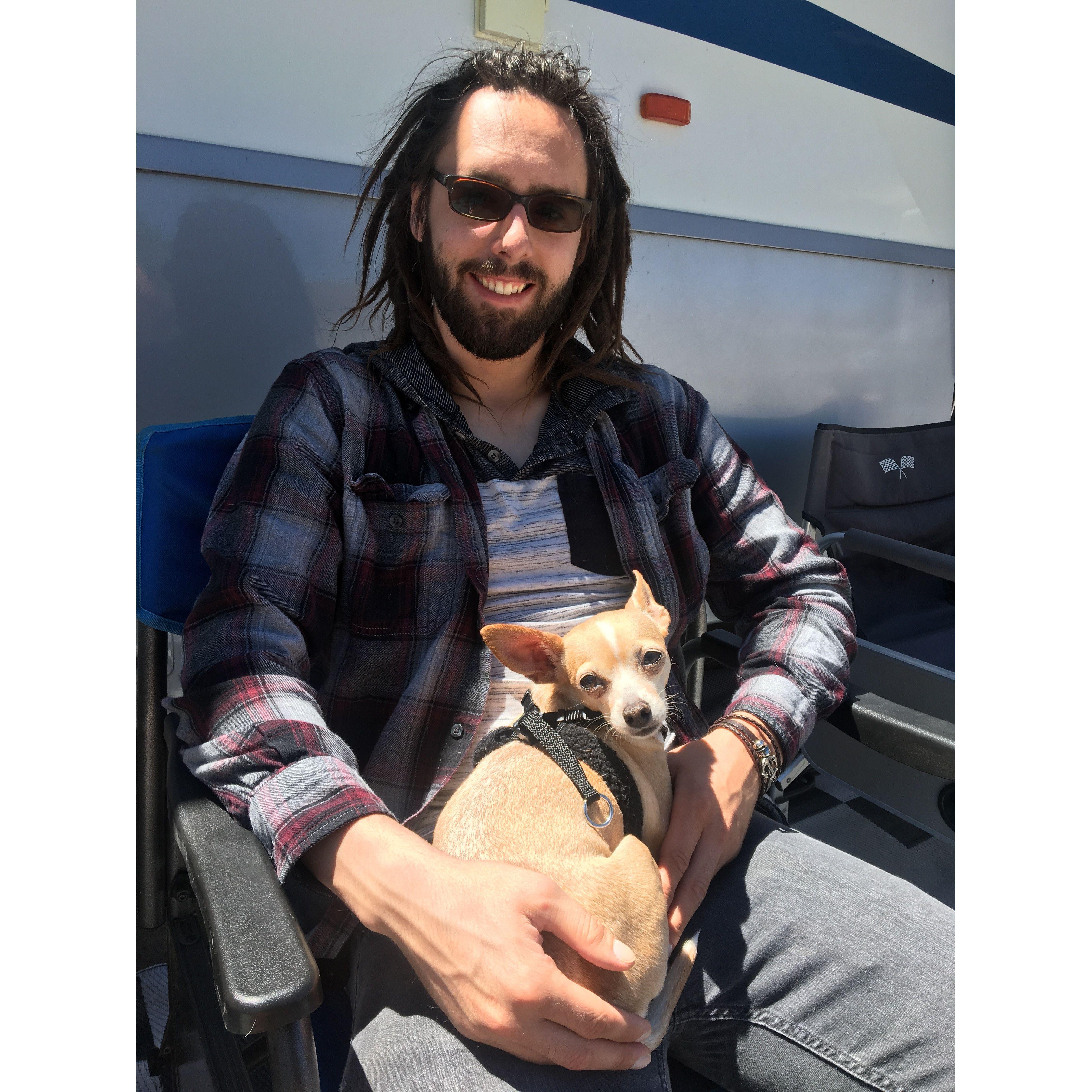 Tyler and Laura at Lake Lahontan, June 2019 Silver Springs, NV