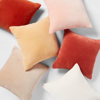 Cotton Velvet Square Throw Pillow - Threshold™