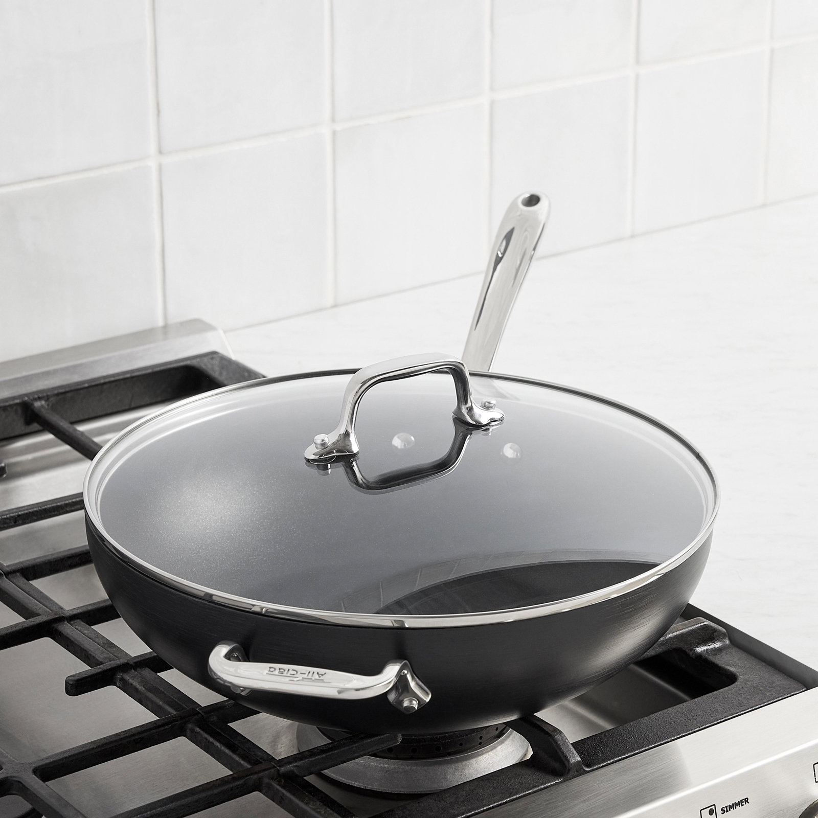All-Clad, HA1 Expert Nonstick Chef Pan with Lid | Zola