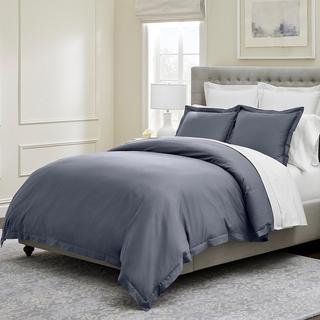 Signature Hemmed Organic 3-Piece Duvet Set