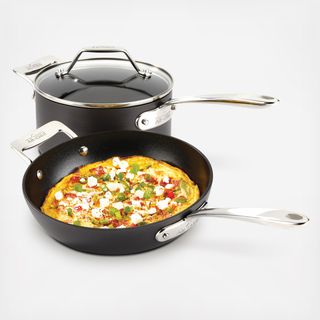 Essentials Nonstick Fry Pan and Sauce Pan Cookware Set