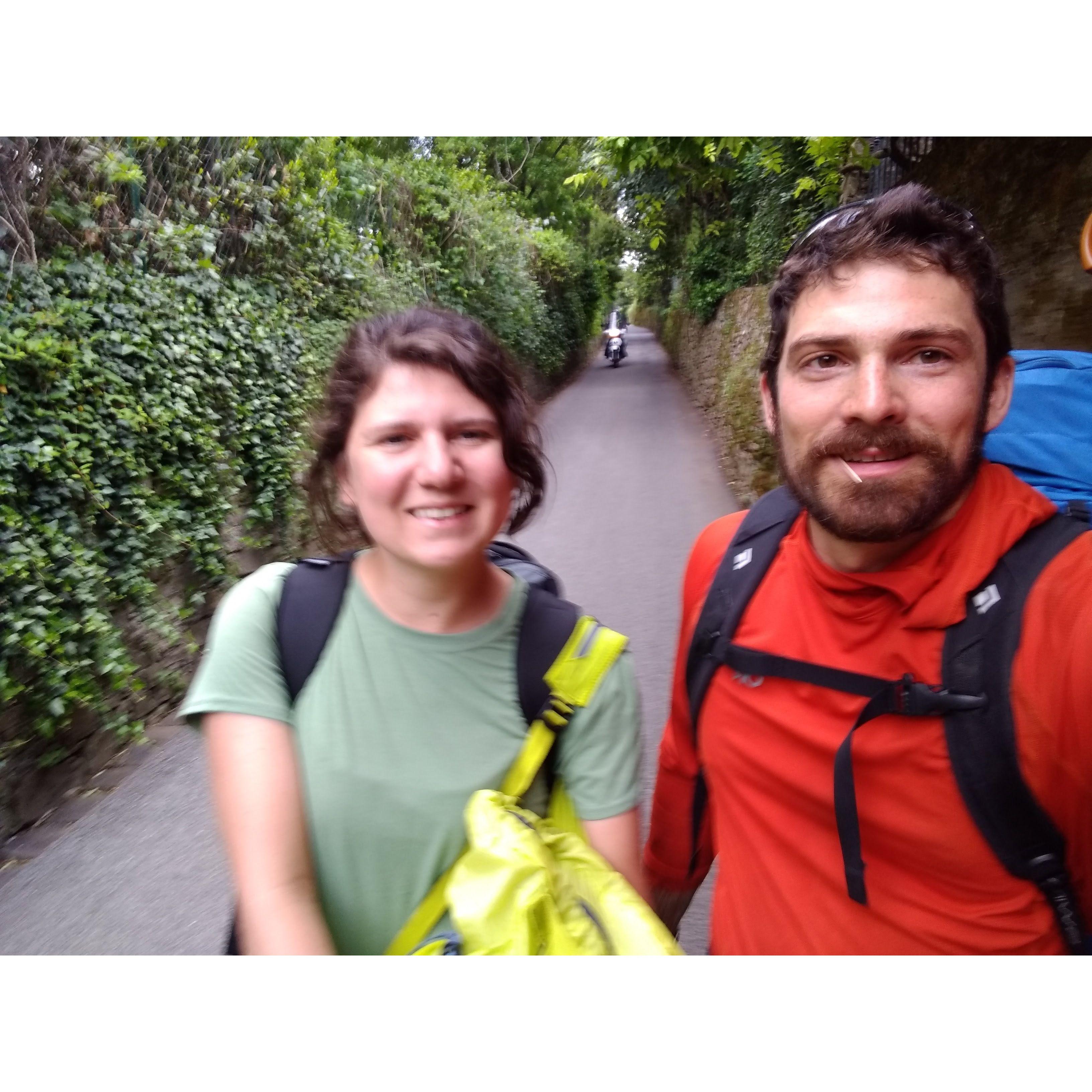Right after we finished our bike trip in Italy!