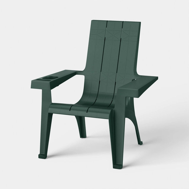 Stackable Adirondack Outdoor Portable Chair Green - Room Essentials™