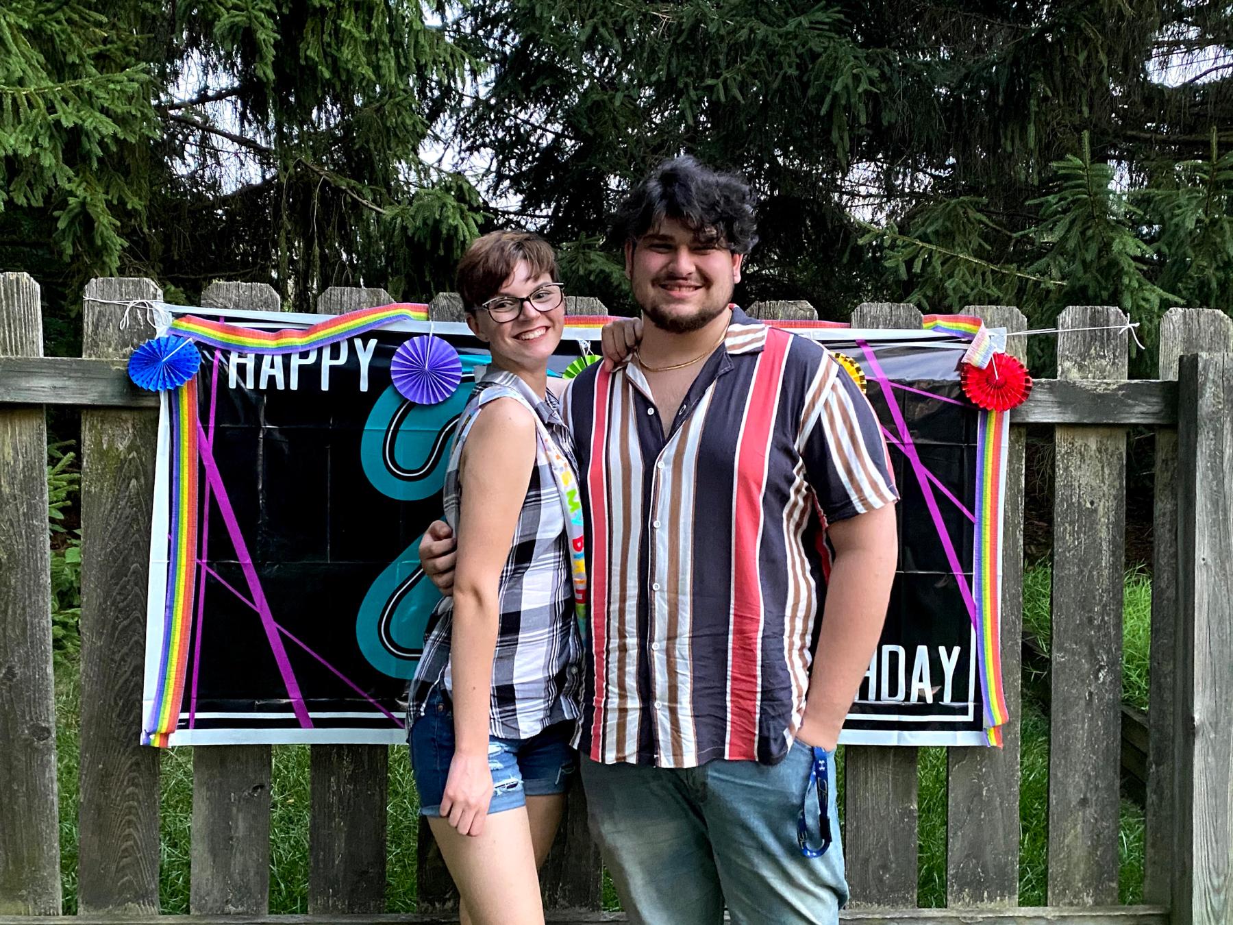 First time we hung out in person after meeting! My 21st birthday and right in the middle of the pandemic.