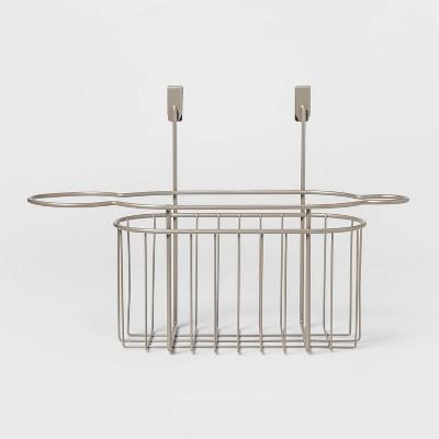 Over the cabinet Hanging Storage Hair Care Caddy Brushed Nickel - Threshold™