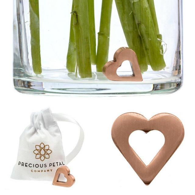 Flower Food Alternative for Fresh Cut Flowers. Copper Charm Keeps Flower Water Clean and Clear. Just Place it in the Vase, Reusable (1)