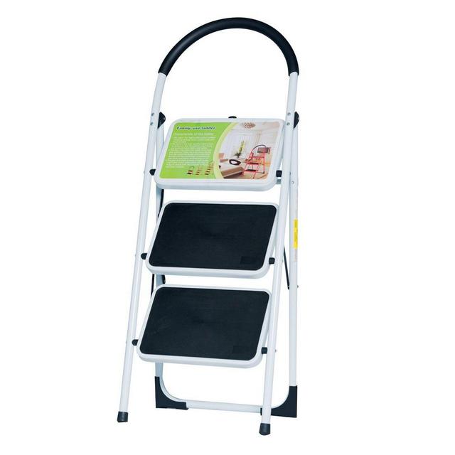 NEW EN131 Folding 3 Step Ladder Home Depot Lightweight 300 lb Capacity Anti-slip