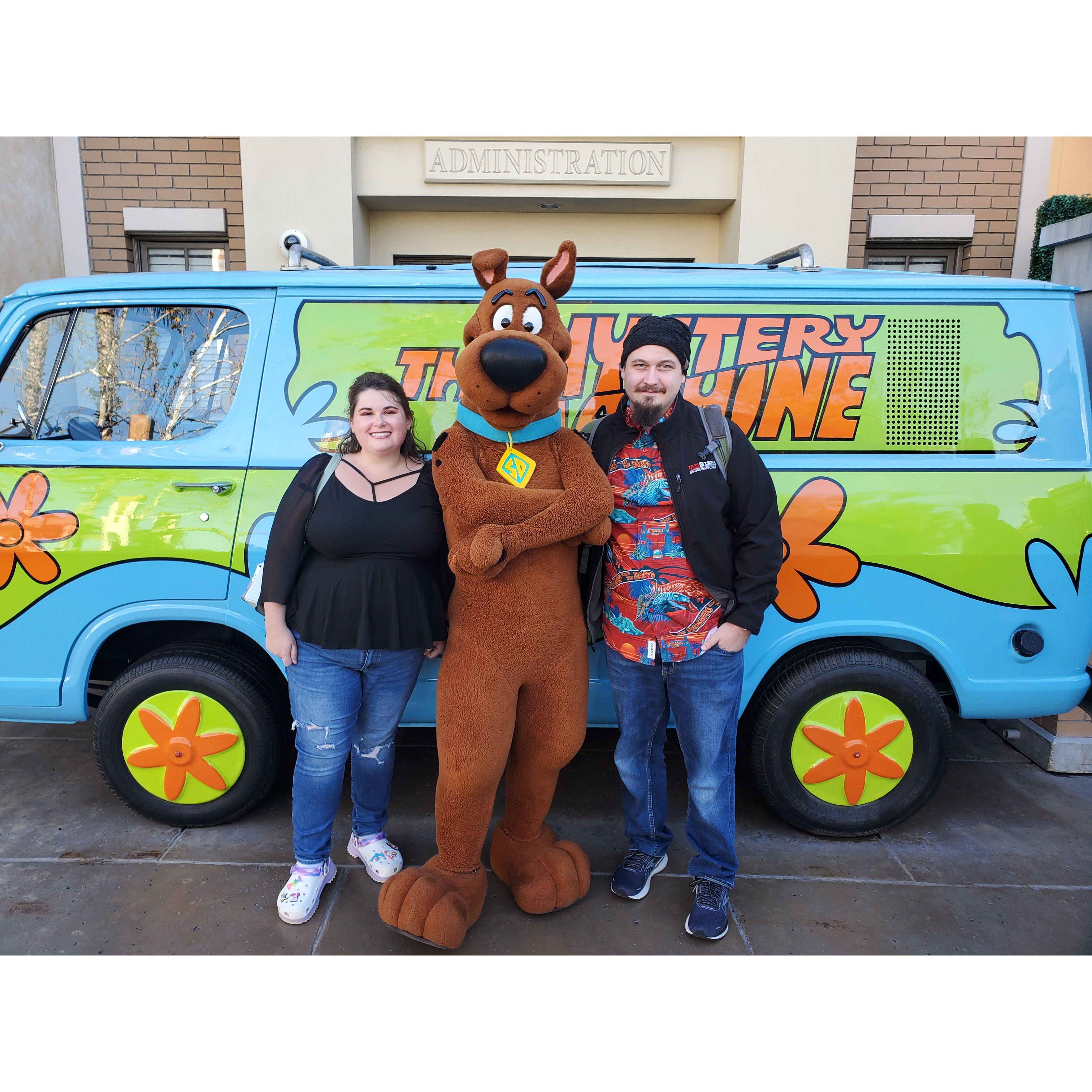 Visiting Universal Studios Hollywood for the first time together for Chrissy's Birthday!