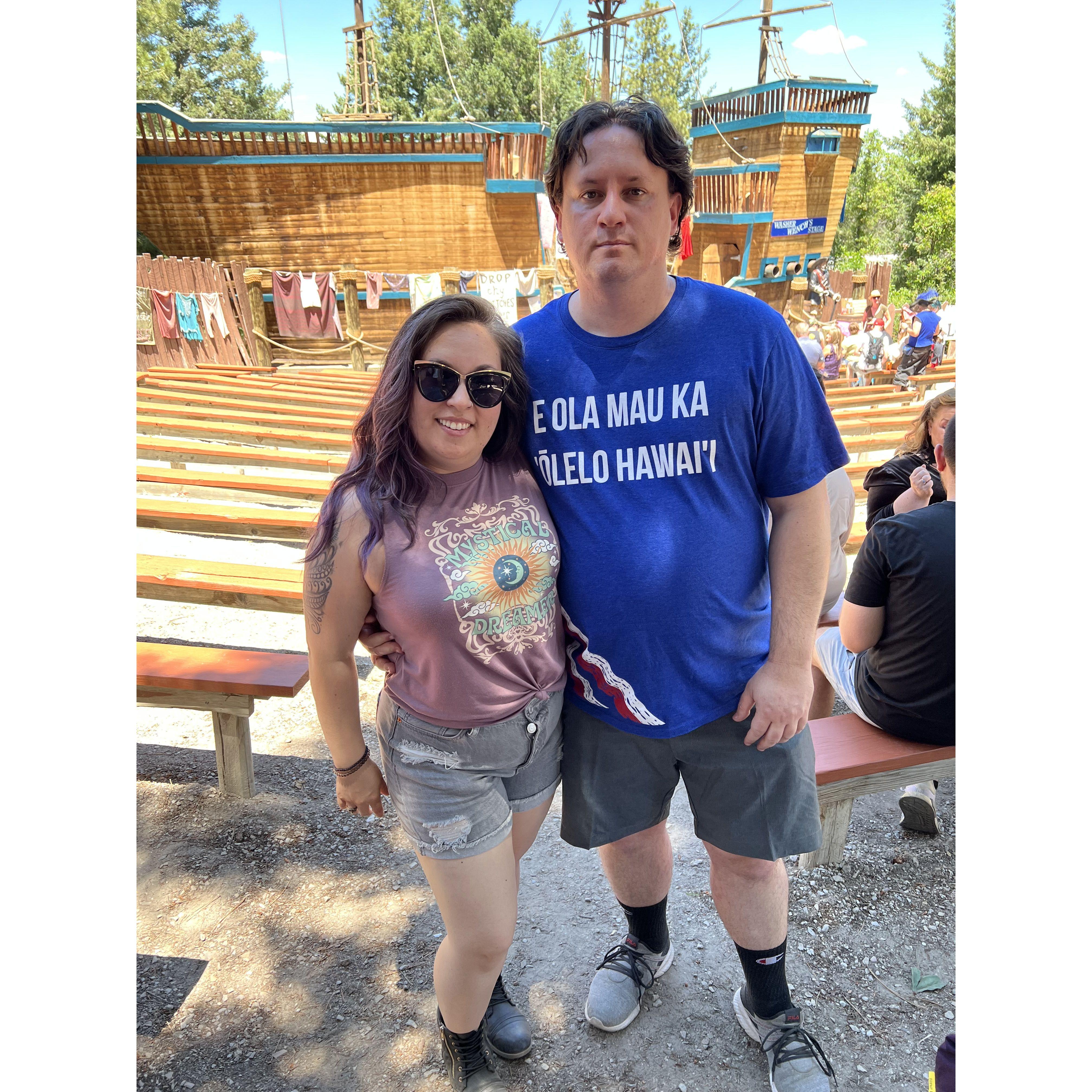 Logan's first Renaissance Fair with Eleanor and Robb July 2022