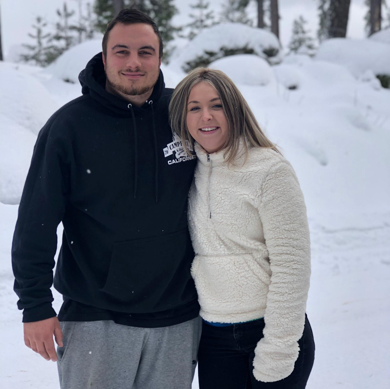 One of our many trips to the snow together