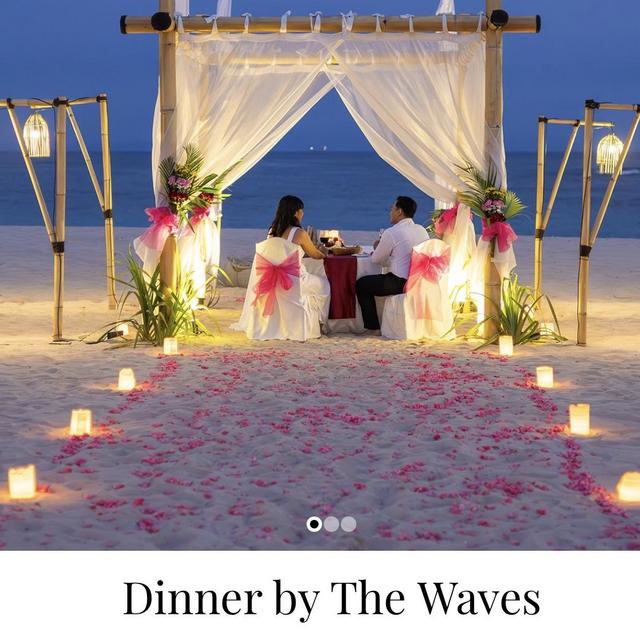 Special dinner on our Honeymoon!