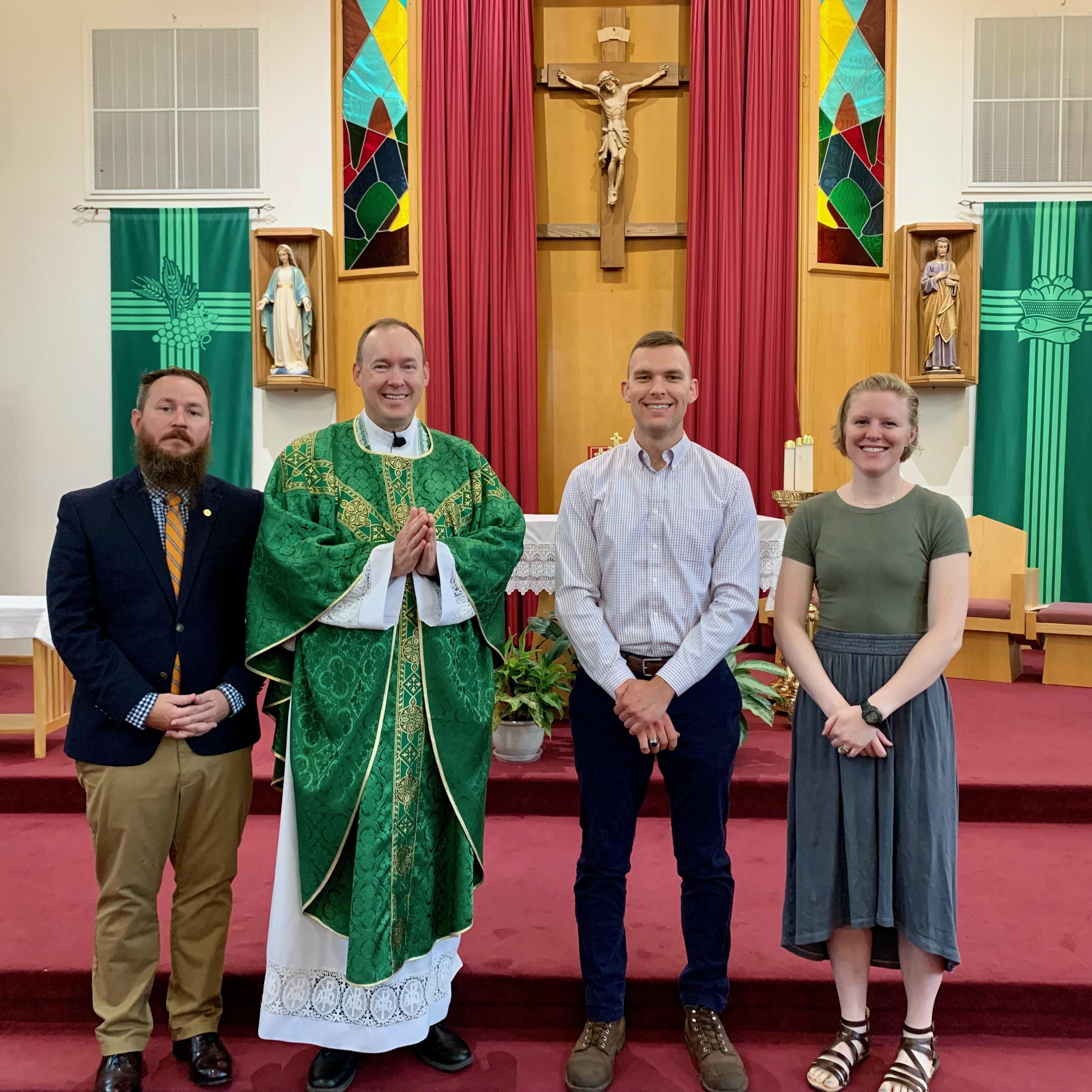 Tessa sponsored Billy's confirmation before we were dating