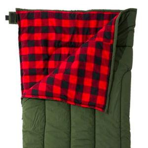 L.L. Bean Sleeping Bag - LONG, Deep Loden/Buffalo Plaid